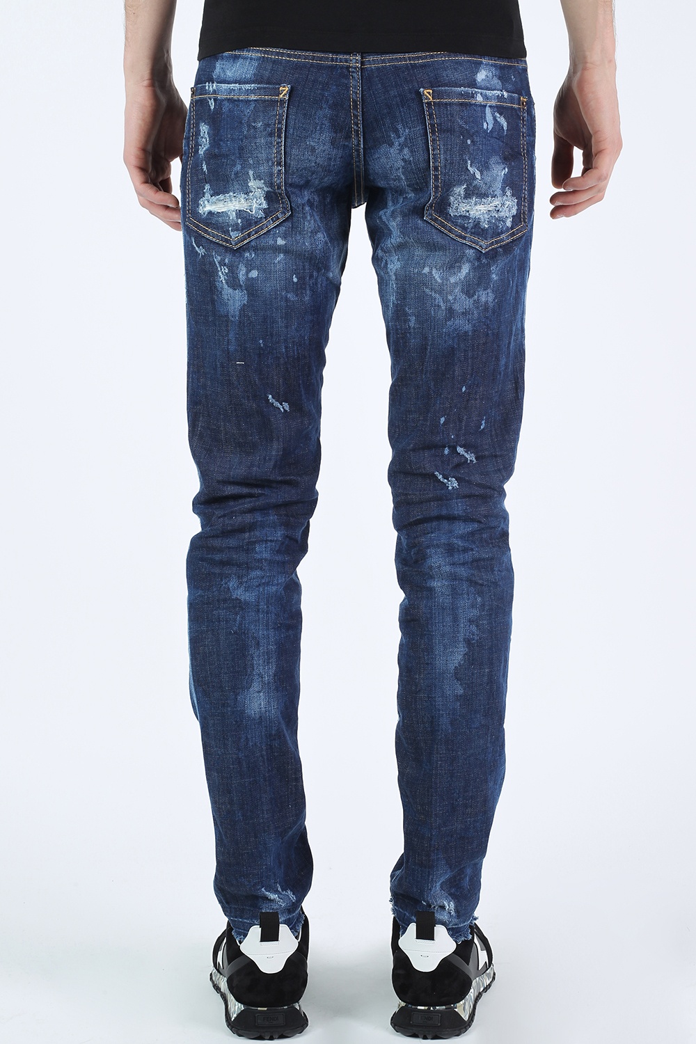 深蓝色'Slim Jean' jeans Dsquared2 - Vitkac 中国